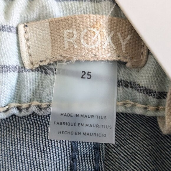 Roxy Jeans Women's Size 25 Blue Suntrippers Skinny Dark Wash Stretch Denim NWT - Picture 4 of 16